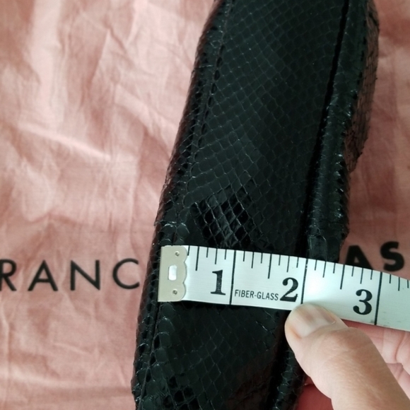 Francesco Biasia Black Leather Bag - Picture 3 of 6